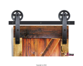 Flat Strap Barn Door Hardware Sliding Door Spoke Wheel Black Barn Door Hardware flatstrapnew2000x2000