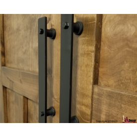 Modern Rustic Door Handle - Black blackmodern