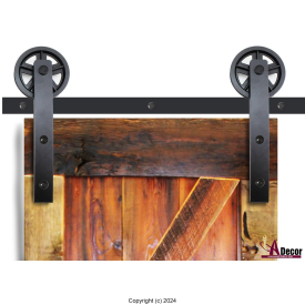 Flat Strap Barn Door Hardware Sliding Door Spoke Wheel Black Barn Door Hardware flatstrapnew2000x2000