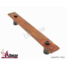 Modern Rustic Door Handle - Rusted - Rust Industrial Finish modrust1