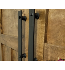 Modern Rustic Door Handle - Black blackmodern